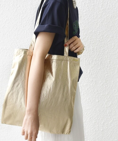 SHIPS（シップス）の「メタリック 3パーテーション エコバッグ（エコバッグ/サブバッグ・レディース・ゴールド/シルバー/ブラック・ONE SIZE）」の18枚目の写真