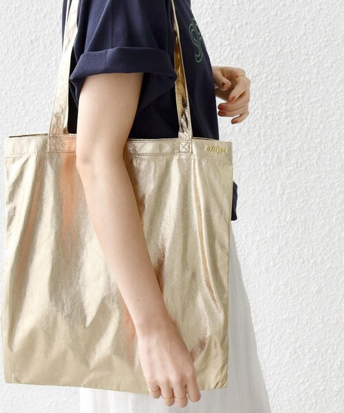 SHIPS（シップス）の「メタリック 3パーテーション エコバッグ（エコバッグ/サブバッグ・レディース・ゴールド/シルバー/ブラック・ONE SIZE）」の19枚目の写真