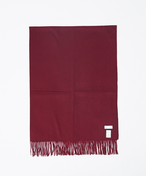 ABAHOUSE（アバハウス）の「ソリッドカラー カシミヤマフラー（ストール/ショール・メンズ・チャコールグレー/ブラック/ベージュ/ボルドー・フリー）」の4枚目の写真