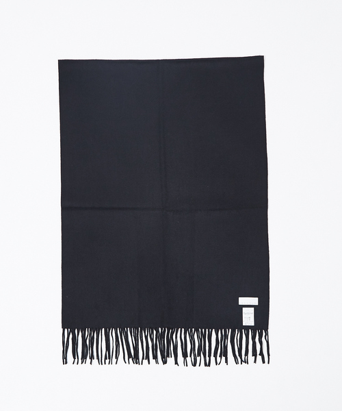 ABAHOUSE（アバハウス）の「ソリッドカラー カシミヤマフラー（ストール/ショール・メンズ・チャコールグレー/ブラック/ベージュ/ボルドー・フリー）」の2枚目の写真