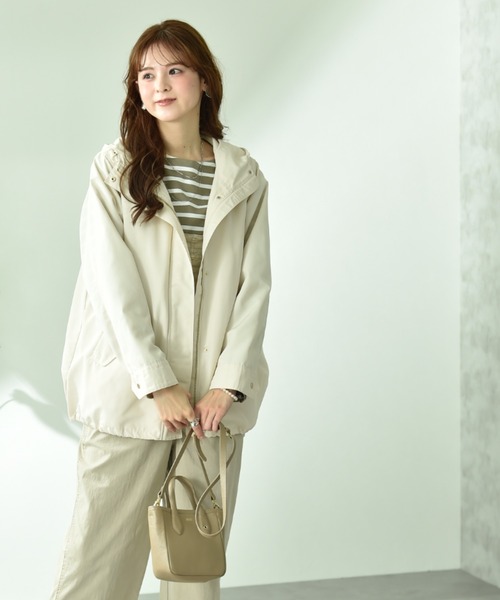 バーバリー ベージュ ショートコート フード付き セール】【撥水・UV