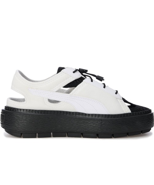 PUMA（プーマ）の「PUMA/プーマ レディース サンダル 厚底 軽量 プラットフォーム トレースライト ミュール 382872（スニーカー・レディース・ブラック/ホワイト/ピンク系その他/ホワイト×ブラック/モスグリーン/ベージュ・25.0cm/24.0cm/23.0cm/23.5cm/24.5cm）」の21枚目の写真