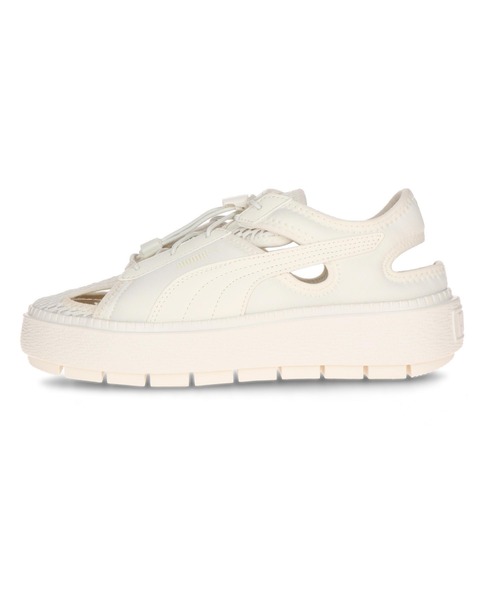 PUMA（プーマ）の「PUMA/プーマ レディース サンダル 厚底 軽量 プラットフォーム トレースライト ミュール 382872（スニーカー・レディース・ブラック/ホワイト/ピンク系その他/ホワイト×ブラック/モスグリーン/ベージュ・25.0cm/24.0cm/23.0cm/23.5cm/24.5cm）」の15枚目の写真