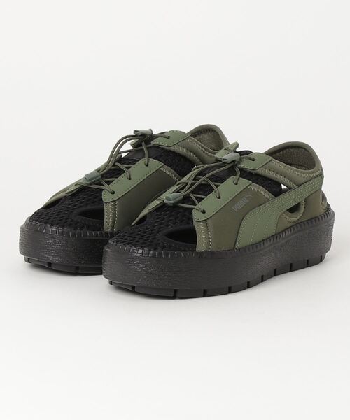 PUMA（プーマ）の「PUMA/プーマ レディース サンダル 厚底 軽量 プラットフォーム トレースライト ミュール 382872（スニーカー・レディース・ブラック/ホワイト/ピンク系その他/ホワイト×ブラック/モスグリーン/ベージュ・25.0cm/24.0cm/23.0cm/23.5cm/24.5cm）」の22枚目の写真