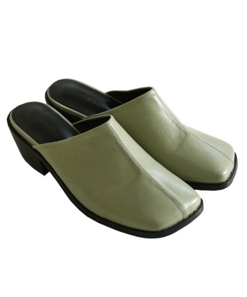 select MOCA（セレクトモカ）の「2021 SS センターラインスクエアトゥミュール（その他シューズ・レディース・ブラック/グリーン/アイボリー・SMALL/MEDIUM/LARGE）」の15枚目の写真