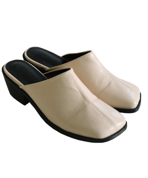 select MOCA（セレクトモカ）の「2021 SS センターラインスクエアトゥミュール（その他シューズ・レディース・ブラック/グリーン/アイボリー・SMALL/MEDIUM/LARGE）」の16枚目の写真