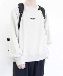 melt. | melt. - ロゴ刺繍スプリングオーバーバルーンスウェット(スウェット)