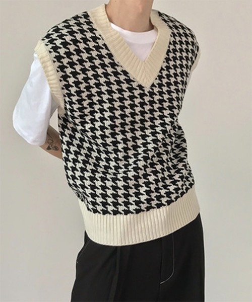 WESTBOY（ウエストボーイ）の「【COLN】Square Cut Drop-Shoulder Bicolor Vest Gilet（ベスト・メンズ・ブラック/ホワイト・M/XL/L）」の20枚目の写真