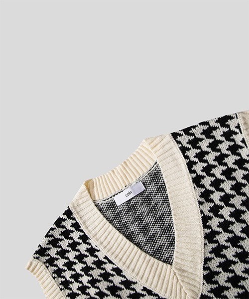 WESTBOY（ウエストボーイ）の「【COLN】Square Cut Drop-Shoulder Bicolor Vest Gilet（ベスト・メンズ・ブラック/ホワイト・M/XL/L）」の9枚目の写真