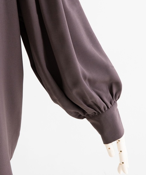 Newlyme（ニューリーミー）の「バンドカラー刺繍ブラウス（シャツ/ブラウス・レディース・ブラック/グレー/オフホワイト/アイボリー・FREE）」の17枚目の写真