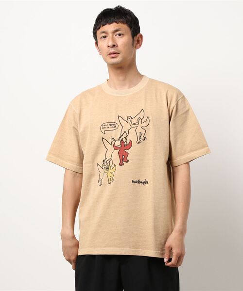 KRIFF MAYER（クリフメイヤー）の「マークゴンザレスTEE(fight)（Tシャツ/カットソー・メンズ・チャコール/オフホワイト/ベージュ・MEDIUM/X-LARGE/LARGE）」の16枚目の写真