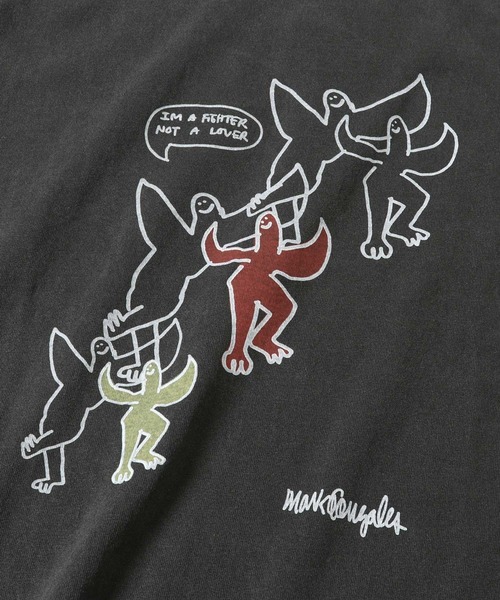 KRIFF MAYER（クリフメイヤー）の「マークゴンザレスTEE(fight)（Tシャツ/カットソー・メンズ・チャコール/オフホワイト/ベージュ・MEDIUM/X-LARGE/LARGE）」の18枚目の写真