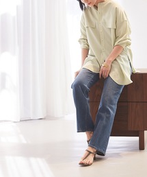 qualite | 【WEB・一部店舗限定】バンドカラーシャツ(シャツ/ブラウス)