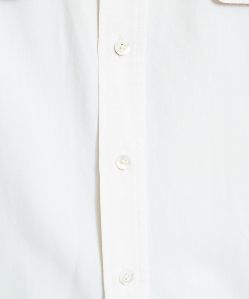 qualite(カリテ)の「【WEB・一部店舗限定】バンドカラーシャツ(シャツ/ブラウス・レディース・ネイビー/グリーン/アイボリー・フリー)」の12枚目の写真