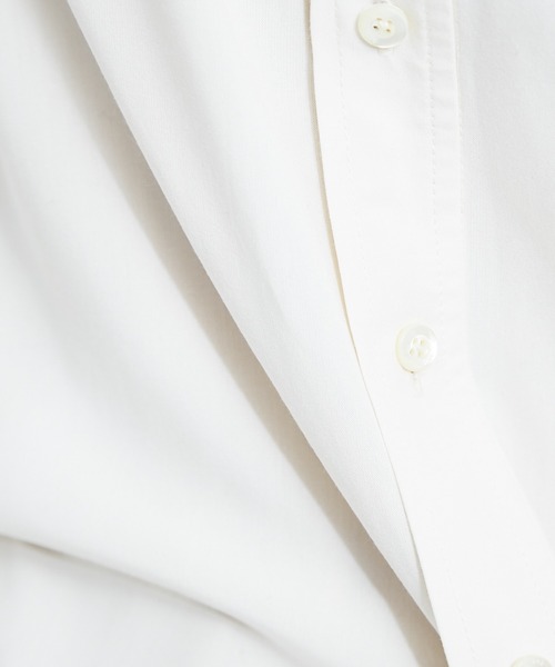 qualite(カリテ)の「【WEB・一部店舗限定】バンドカラーシャツ(シャツ/ブラウス・レディース・ネイビー/グリーン/アイボリー・フリー)」の19枚目の写真