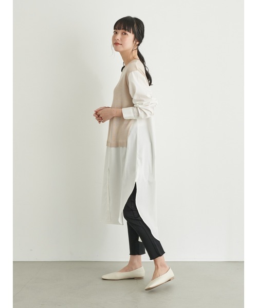 earth music&ecology（アースミュージックアンドエコロジー）の「スキスキスキニーフリンジクロップド（ＢＫ） ＊（その他パンツ・レディース・ブラック・SMALL/MEDIUM/LARGE）」の2枚目の写真