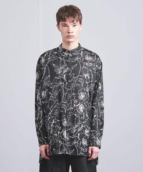 VALET/バレット（バレット）の「＜VALET（バレット）＞ プリント バンドカラー シャツ（シャツ/ブラウス・メンズ・ブラック・MEDIUM/LARGE）」の7枚目の写真