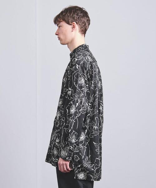 VALET/バレット（バレット）の「＜VALET（バレット）＞ プリント バンドカラー シャツ（シャツ/ブラウス・メンズ・ブラック・MEDIUM/LARGE）」の3枚目の写真