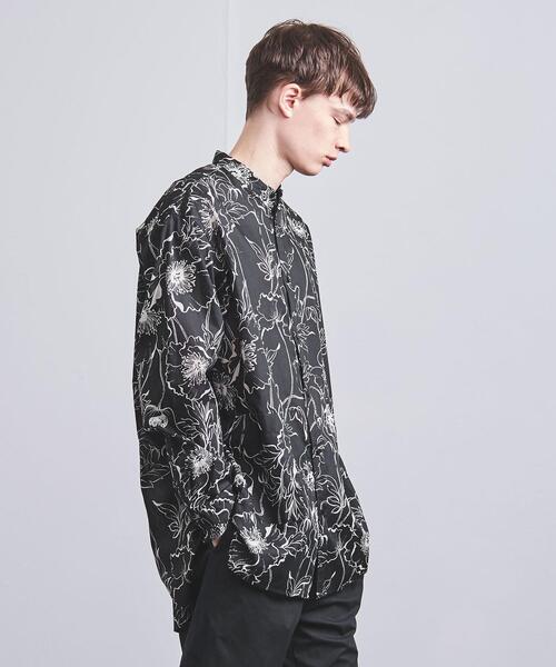 VALET/バレット（バレット）の「＜VALET（バレット）＞ プリント バンドカラー シャツ（シャツ/ブラウス・メンズ・ブラック・MEDIUM/LARGE）」の6枚目の写真