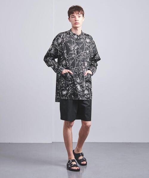 VALET/バレット（バレット）の「＜VALET（バレット）＞ プリント バンドカラー シャツ（シャツ/ブラウス・メンズ・ブラック・MEDIUM/LARGE）」の4枚目の写真