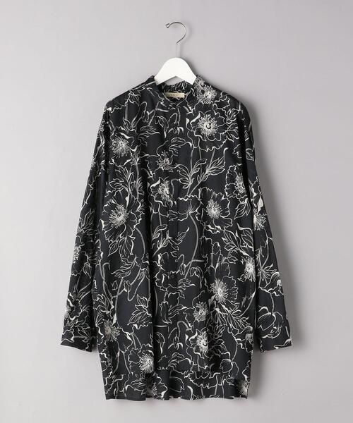 VALET/バレット（バレット）の「＜VALET（バレット）＞ プリント バンドカラー シャツ（シャツ/ブラウス・メンズ・ブラック・MEDIUM/LARGE）」の5枚目の写真