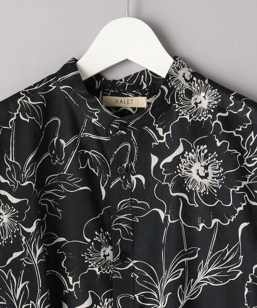 VALET/バレット（バレット）の「＜VALET（バレット）＞ プリント バンドカラー シャツ（シャツ/ブラウス・メンズ・ブラック・MEDIUM/LARGE）」の9枚目の写真