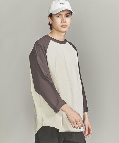 BEAUTY&YOUTH UNITED ARROWS（ビューティーアンドユースユナイテッドアローズ）の「【Wellness Sports Wear】 BY ラグラン カットソー（Tシャツ/カットソー・メンズ・ネイビー/ライム/ベージュ/ダークグレー・M/L/S/XL）」の16枚目の写真