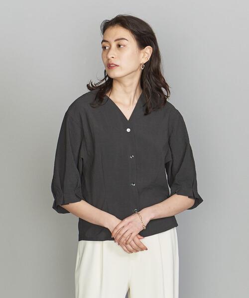 cam@定価14850円 新品 ビューティ＆ユース ブラウス F BEAUTY&YOUTH UNITED ARROWS（ビューティーアンドユース