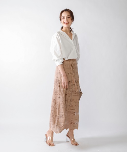 M.deux（エムドゥ）の「クロシェニットスカート（スカート）」 - WEAR 