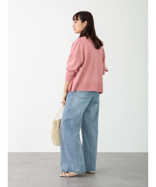 Green Parks(グリーンパークス)の「ショート丈スクエアカーデ*(カーディガン/ボレロ・レディース・グレー/オフホワイト/ピンク/グリーン・FREE)」の17枚目の写真