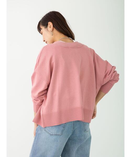 Green Parks(グリーンパークス)の「ショート丈スクエアカーデ*(カーディガン/ボレロ・レディース・グレー/オフホワイト/ピンク/グリーン・FREE)」の19枚目の写真