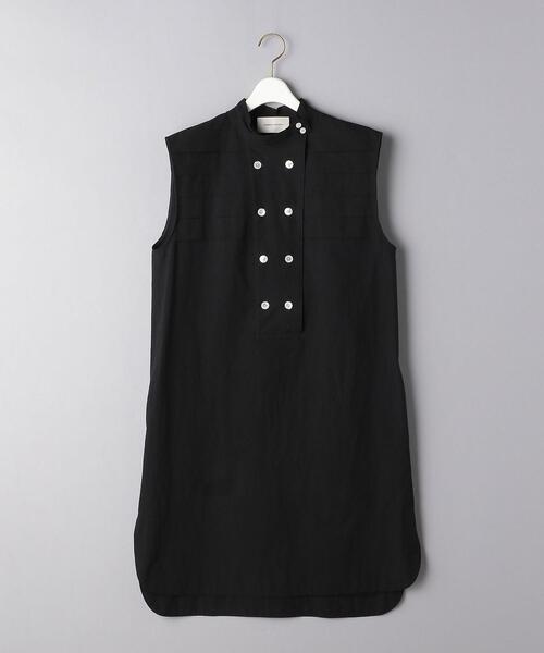 AEWEN MATOPH(イウエン マトフ)の「<AEWEN MATOPH(イウエン マトフ)>タック ダブルボタン ハイネック チュニック(チュニック・レディース・ホワイト/ブラック・FREE)」の3枚目の写真