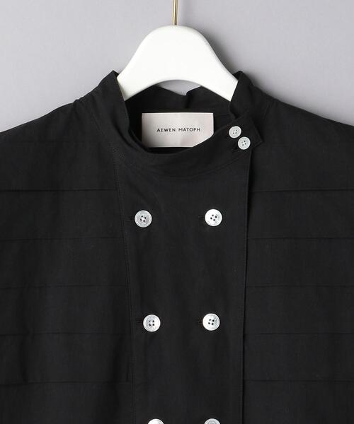 AEWEN MATOPH(イウエン マトフ)の「<AEWEN MATOPH(イウエン マトフ)>タック ダブルボタン ハイネック チュニック(チュニック・レディース・ホワイト/ブラック・FREE)」の11枚目の写真