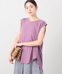 Simplicite（サンプリシテ）の「バックギャザーノースリプルオーバー（Tシャツ/カットソー）」
