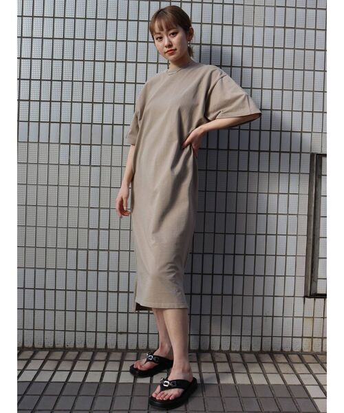 MURUA（ムルーア）の「BIGスリーブカットワンピース（ワンピース・レディース・ホワイト/ブラック/ベージュ/ブルー・FREE）」の9枚目の写真