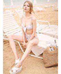 star light ☆to the sea 水着ワンピース XSFWO02J2 クリンクル 配色 ワンピース 水着