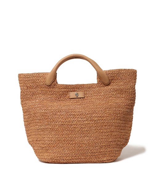 HELEN KAMINSKI クロシェ×レザーエッセンシャルハンドバッグ HELEN KAMINSKI クロシェ×レザーエッセンシャルハンドバッグ