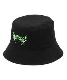 AZS TOKYO | AZS TOKYO/アザストーキョー/"THRASH METAL" LOGO BUCKET (BLACKxNEON)(ハット)