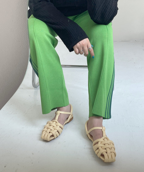 SANSeLF（サンセルフ）の「【SANSeLF】crossing flat shoes
