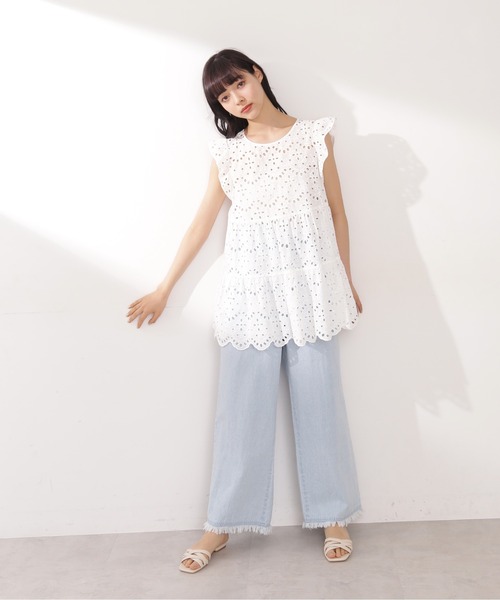 カットワークティアードチュニックブラウス JILL by JILL STUART