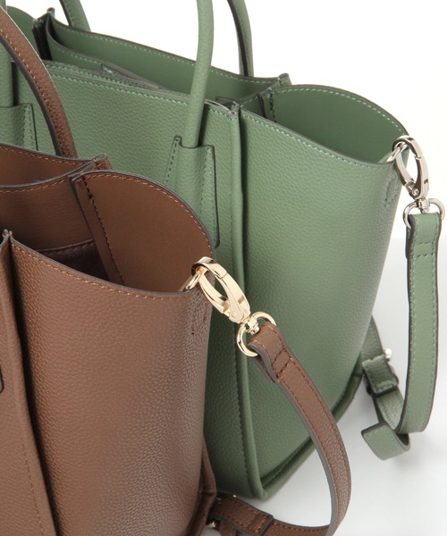 LEPSIM（レプシィム）の「軽量２ＷＡＹ ＢＡＧ　 948700（ショルダーバッグ・レディース・ライトグレー/ブラック/グリーン/キャメル/アイボリー・ONE SIZE）」の19枚目の写真