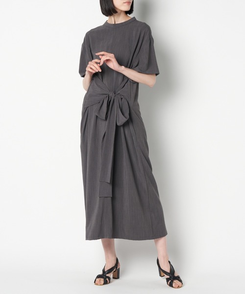 ライチ（ライチ）の「aurea/dr211-012 OP（ワンピース・レディース・ブルー/チャコール・FREE）」の2枚目の写真