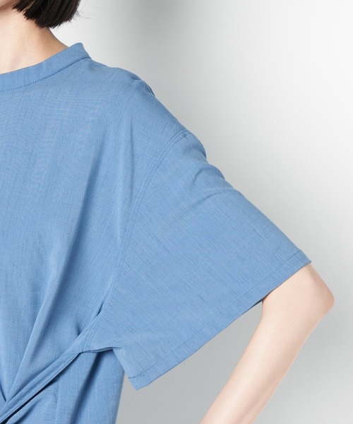 ライチ（ライチ）の「aurea/dr211-012 OP（ワンピース・レディース・ブルー/チャコール・FREE）」の5枚目の写真