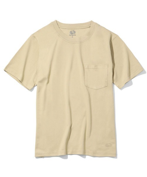 FRUIT OF THE LOOM(フルーツオブザルーム)の「【FRUIT OF THE LOOM】7オンス ヘビーウェイトパックポケットTシャツ 14669000(Tシャツ/カットソー・メンズ・ホワイト/ブラック/ベージュ/ネイビー/グレー/カーキ・MEDIUM/LARGE/X-LARGE)」の4枚目の写真