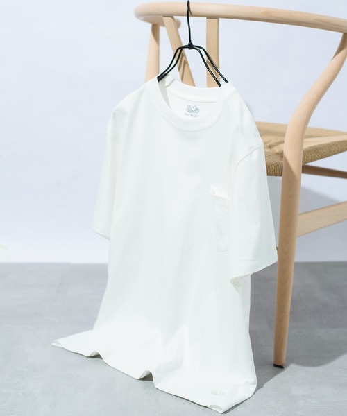 FRUIT OF THE LOOM(フルーツオブザルーム)の「【FRUIT OF THE LOOM】7オンス ヘビーウェイトパックポケットTシャツ 14669000(Tシャツ/カットソー・メンズ・ホワイト/ブラック/ベージュ/ネイビー/グレー/カーキ・MEDIUM/LARGE/X-LARGE)」の2枚目の写真