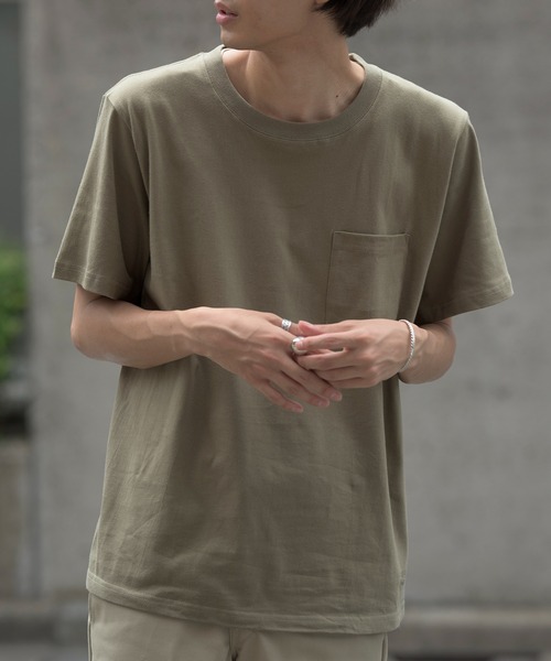 FRUIT OF THE LOOM(フルーツオブザルーム)の「【FRUIT OF THE LOOM】7オンス ヘビーウェイトパックポケットTシャツ 14669000(Tシャツ/カットソー・メンズ・ホワイト/ブラック/ベージュ/ネイビー/グレー/カーキ・MEDIUM/LARGE/X-LARGE)」の15枚目の写真