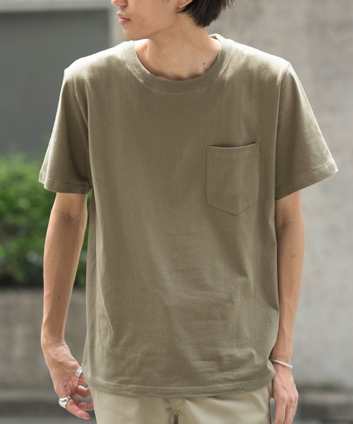 FRUIT OF THE LOOM(フルーツオブザルーム)の「【FRUIT OF THE LOOM】7オンス ヘビーウェイトパックポケットTシャツ 14669000(Tシャツ/カットソー・メンズ・ホワイト/ブラック/ベージュ/ネイビー/グレー/カーキ・MEDIUM/LARGE/X-LARGE)」の16枚目の写真