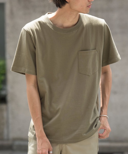 FRUIT OF THE LOOM(フルーツオブザルーム)の「【FRUIT OF THE LOOM】7オンス ヘビーウェイトパックポケットTシャツ 14669000(Tシャツ/カットソー・メンズ・ホワイト/ブラック/ベージュ/ネイビー/グレー/カーキ・MEDIUM/LARGE/X-LARGE)」の17枚目の写真
