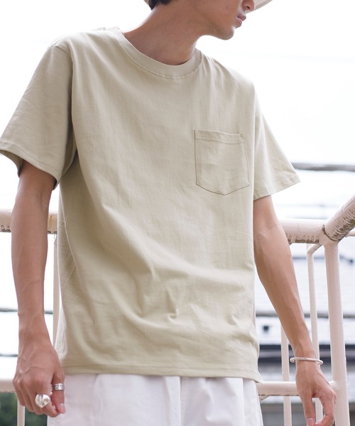 FRUIT OF THE LOOM(フルーツオブザルーム)の「【FRUIT OF THE LOOM】7オンス ヘビーウェイトパックポケットTシャツ 14669000(Tシャツ/カットソー・メンズ・ホワイト/ブラック/ベージュ/ネイビー/グレー/カーキ・MEDIUM/LARGE/X-LARGE)」の22枚目の写真