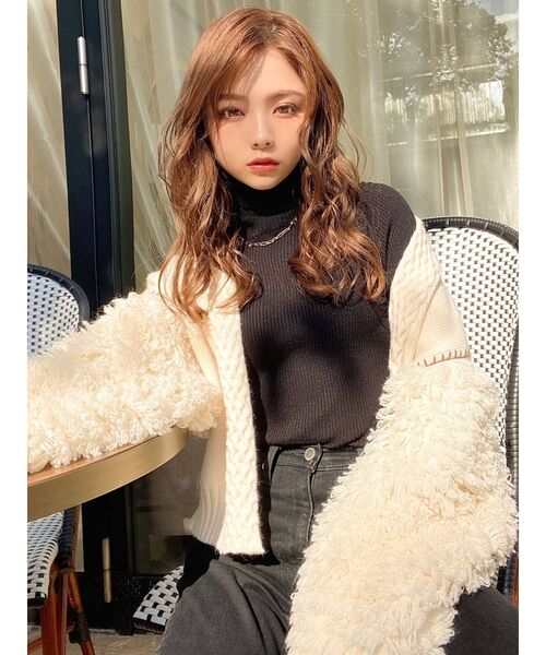 RESEXXY(リゼクシー)の「ベーシックタートルニットトップス(ニット/セーター・レディース・ホワイト/ブラック/ピンク/ブラウン/ベージュ・FREE)」の9枚目の写真